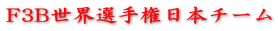 F3B世界選手権日本チーム