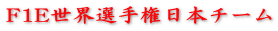 F1E世界選手権日本チーム